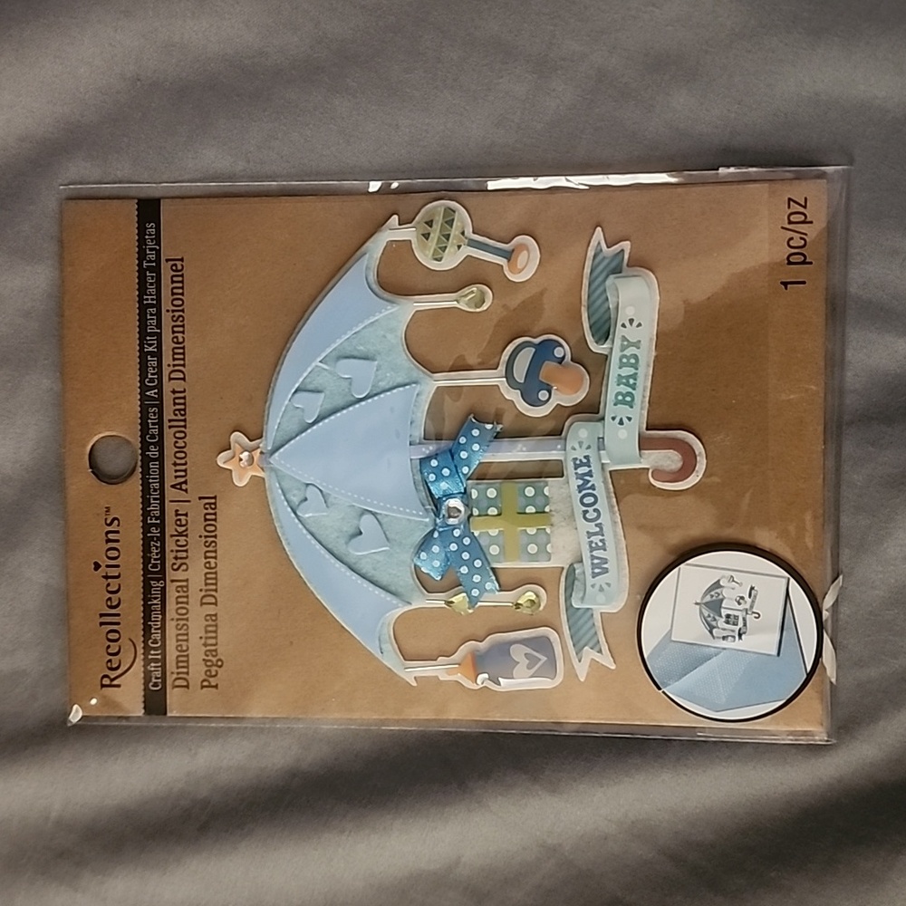 Recollections Welcome Baby Dimensional Sticker